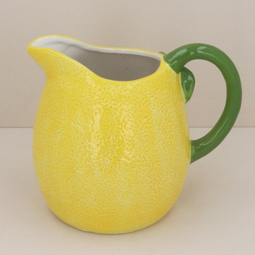 Ceramic Lemon Jug Pitcher