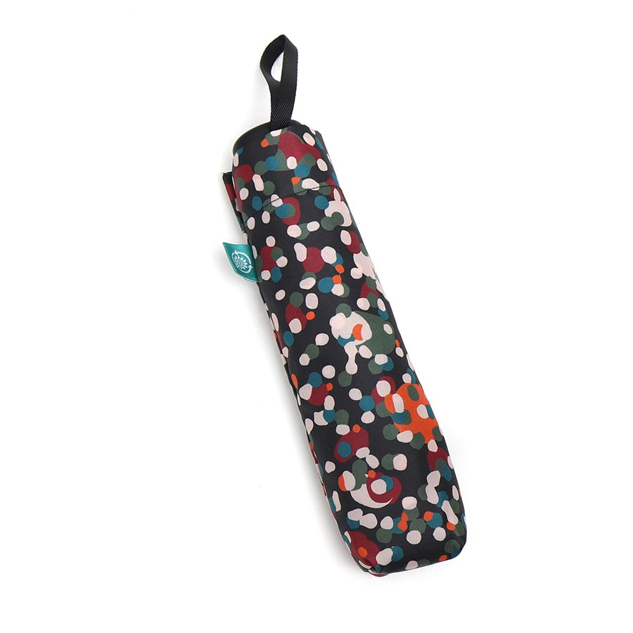 Red Mix Dot Print Recycled Umbrella