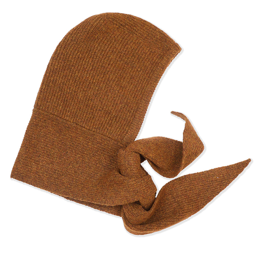 POM-Hermione Cosy Hood/Bonnet, Chestnut