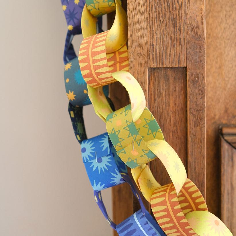 Yellow & Green Paper Chain Kit