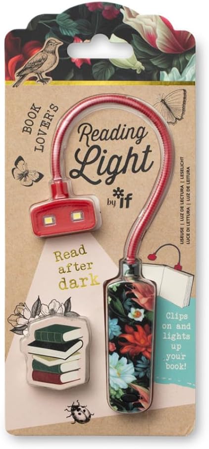 Book Lover's Reading Light - Dark Floral