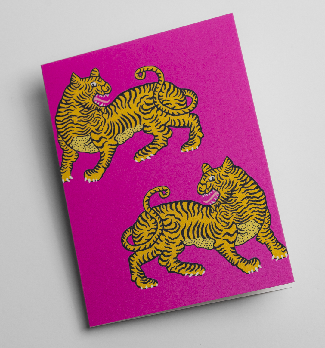 Bengal Bold Tiger Motif Mini Card