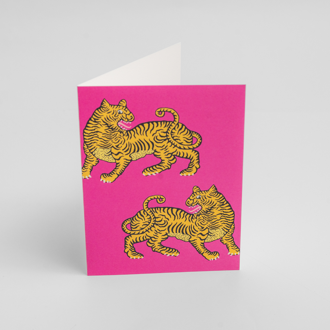 Lagom Design - Bengal Bold Tiger Motif Mini Card