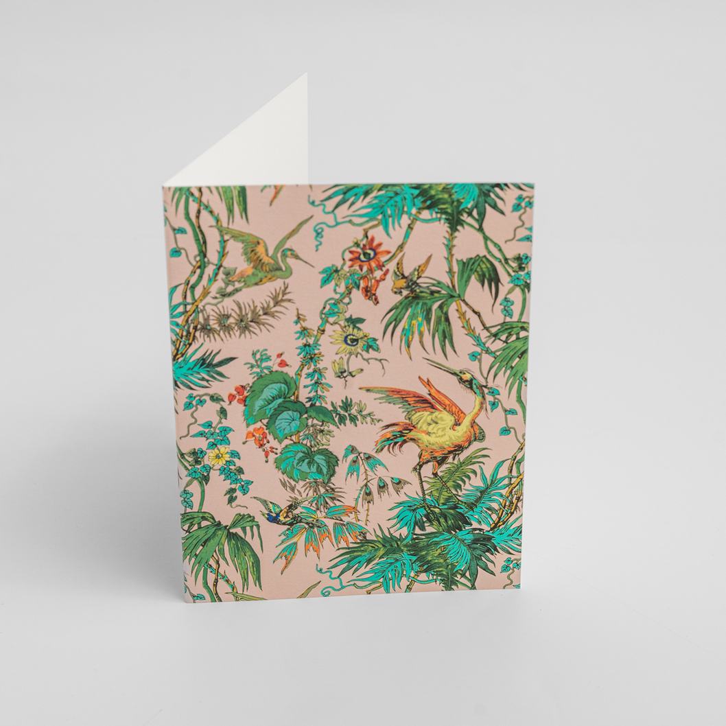 Herons Tropical Floral Mini Card