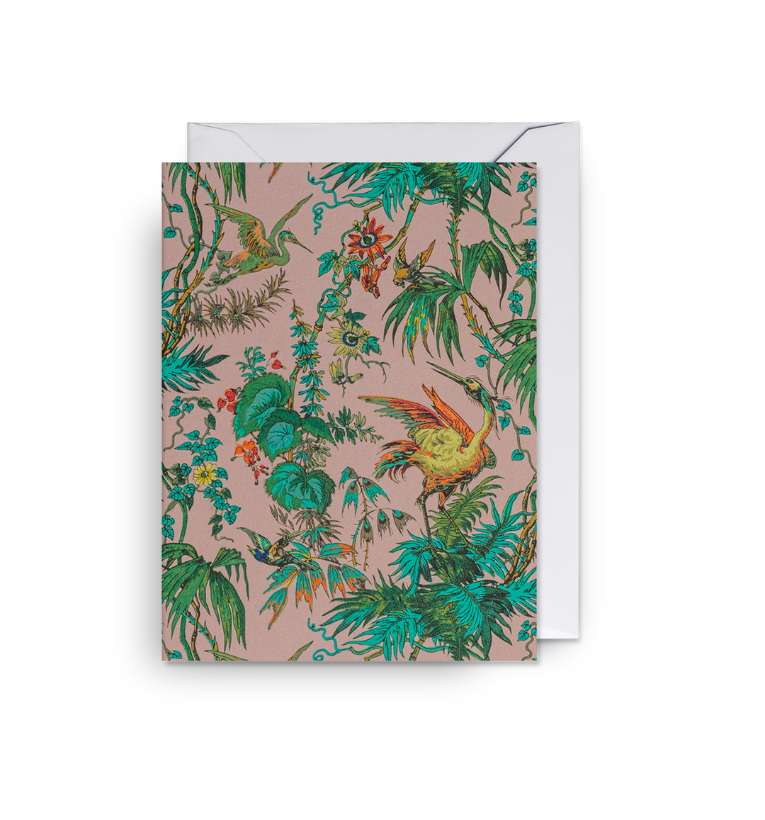 Herons Tropical Floral Mini Card