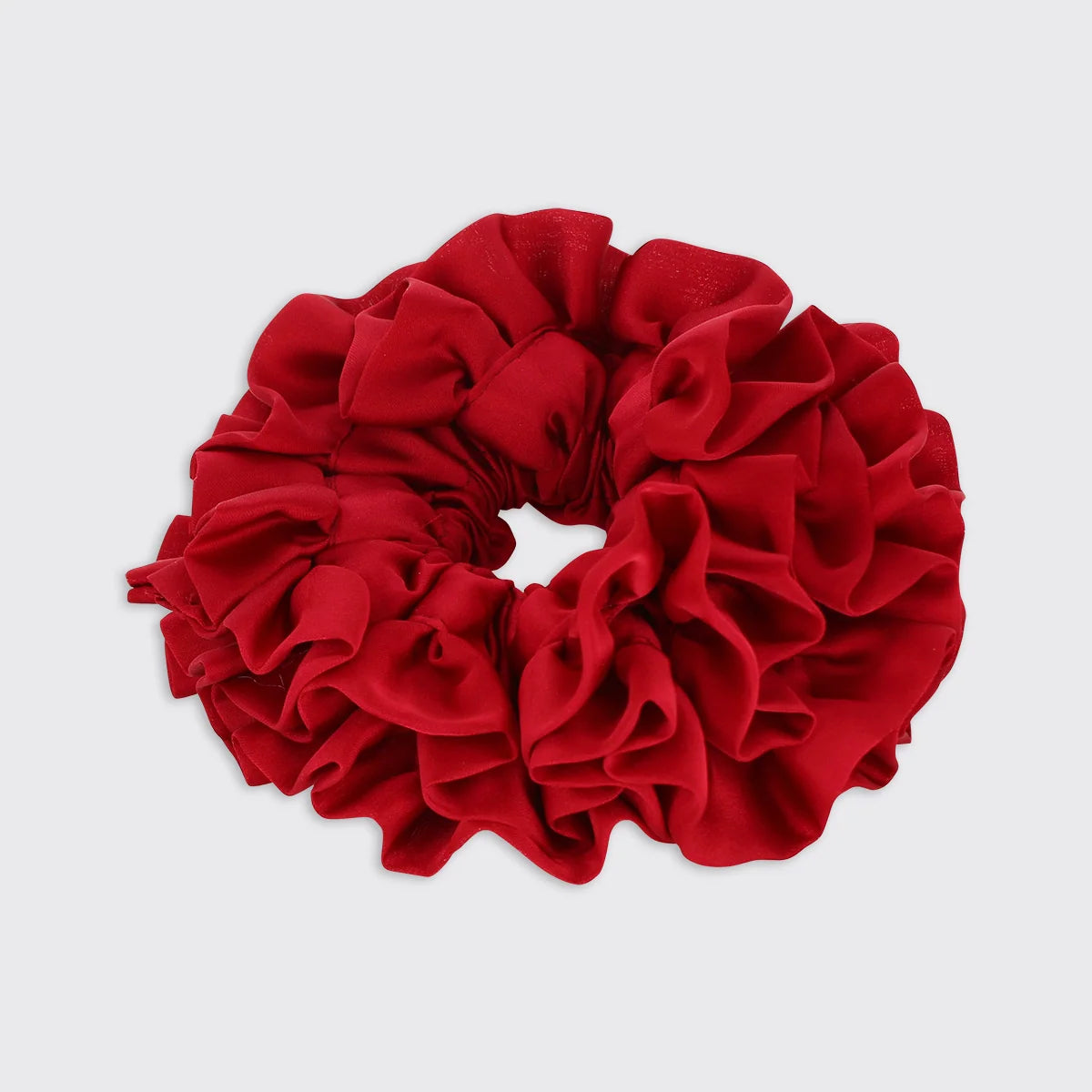 Ruffle Satin Scrunchie