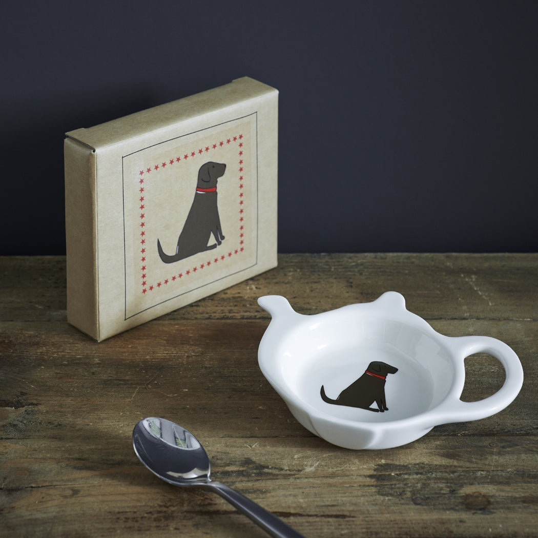 Chocolate Labrador Teabag Dish