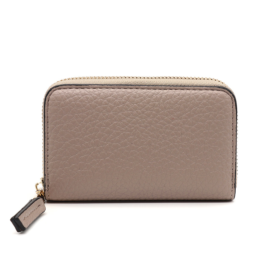 Pom - Buff Faux Leather Mini Coin Purse