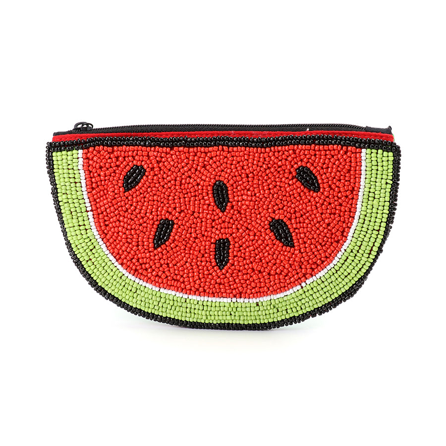 POM - Beaded Watermelon Slice Purse
