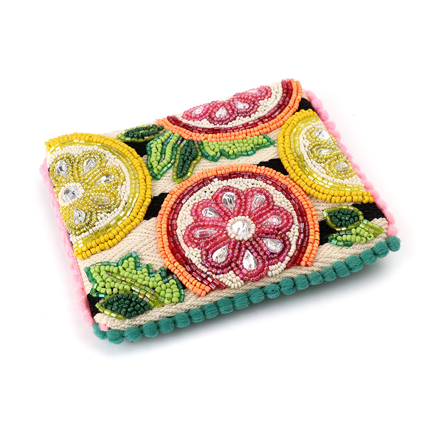 POM - Beaded Citrus Slice Purse