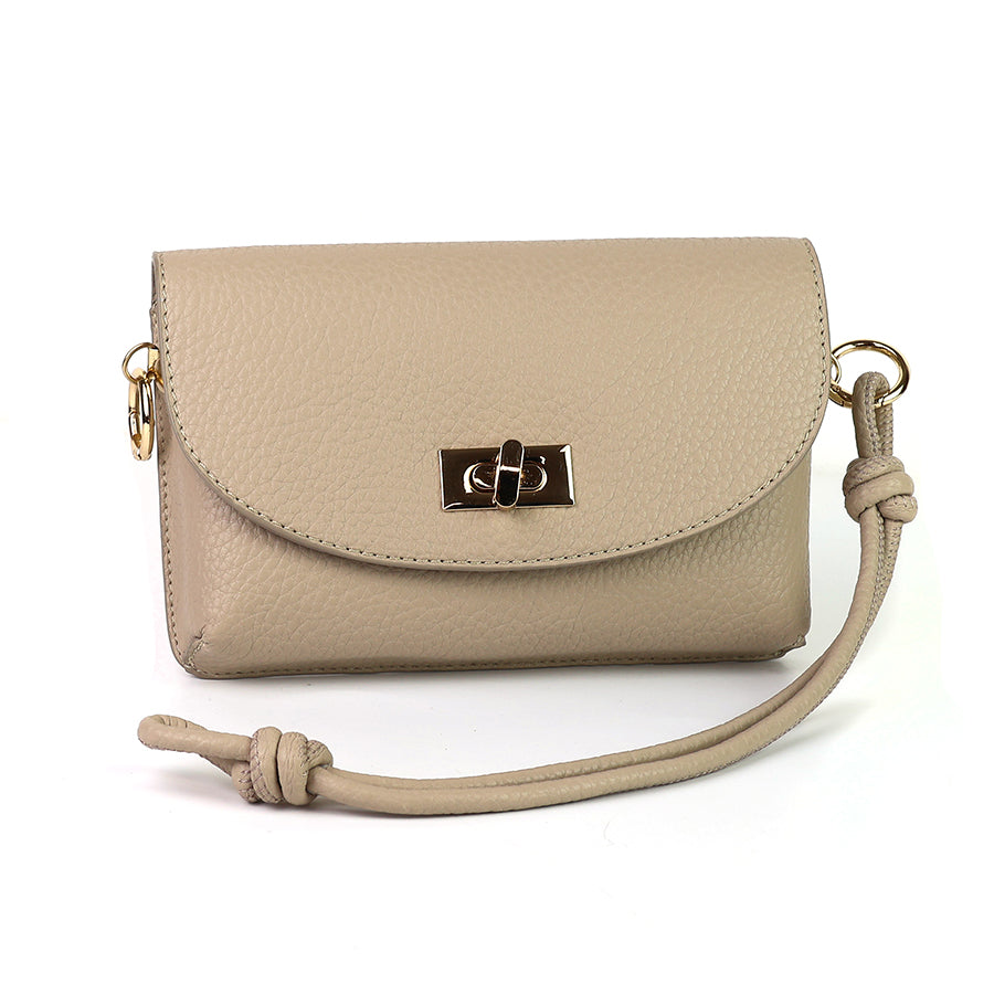 POM - Camel Vegan Leather Mini Bag