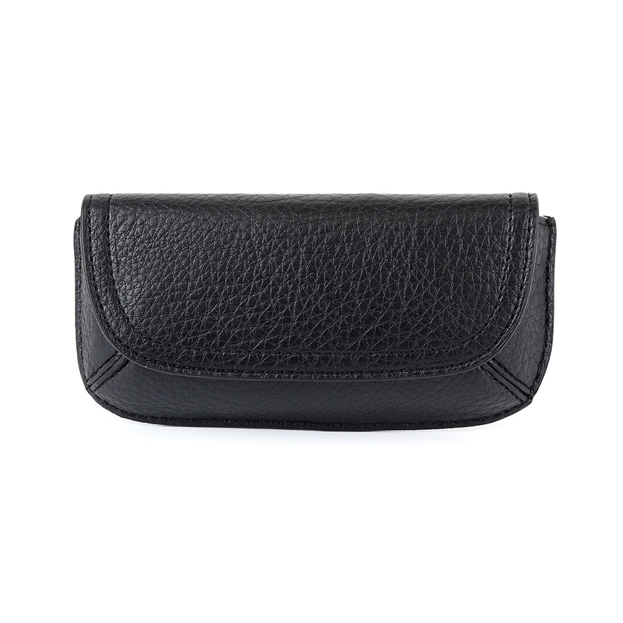 POM - Black Vegan Leather Glasses Case