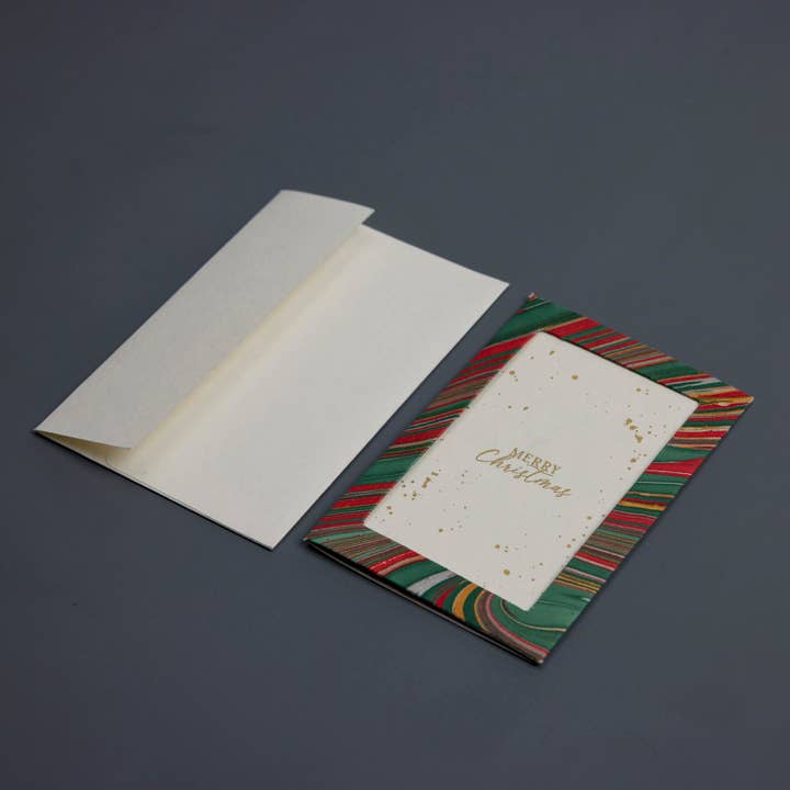 Striations Festive Photo Frame Card
