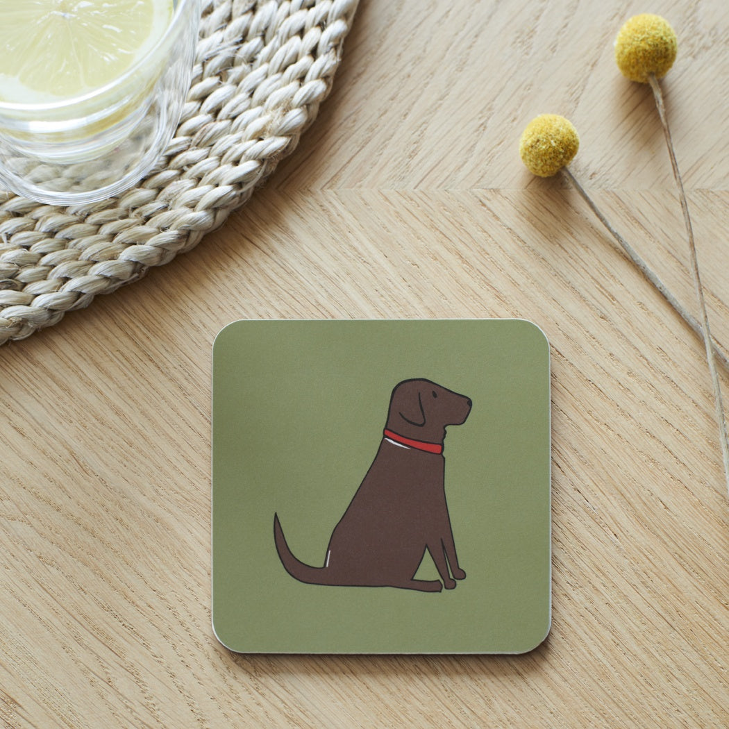 Chocolate Labrador Coaster