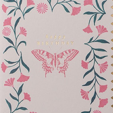 Pink Butterfly - Meraki Cards