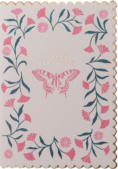 Pink Butterfly - Meraki Cards
