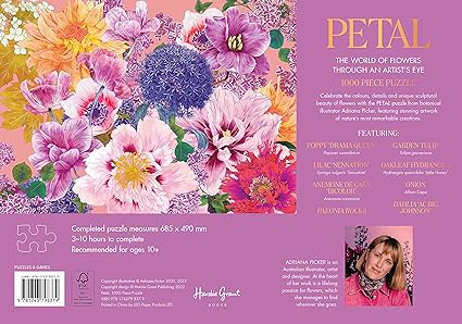 Petal: Adriana Picker - The World of Flowers 1000 piece Jigsaw Puzzle