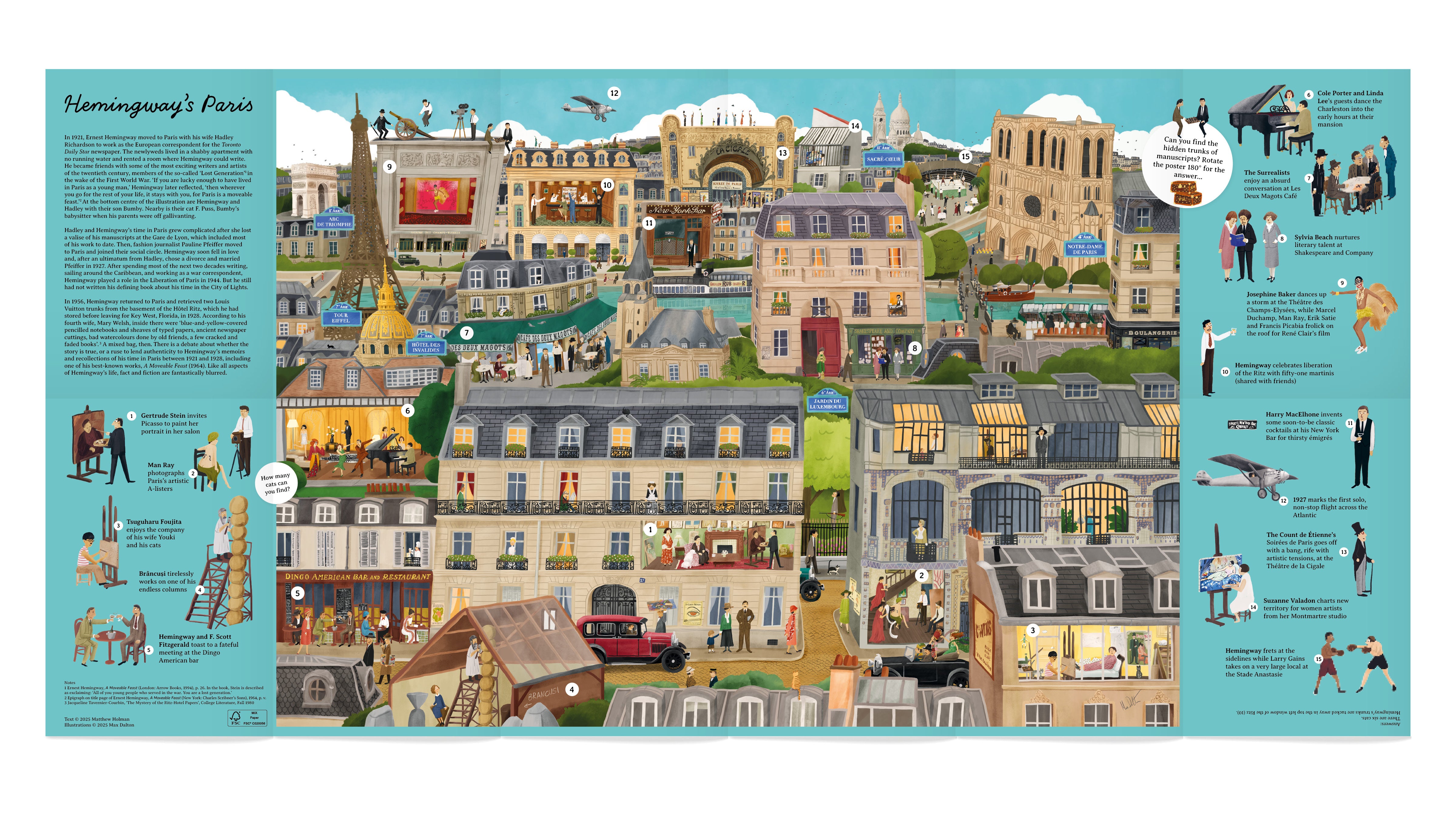 Hemingway's Paris- A Jigsaw Journey - 1000 piece Jigsaw Puzzle