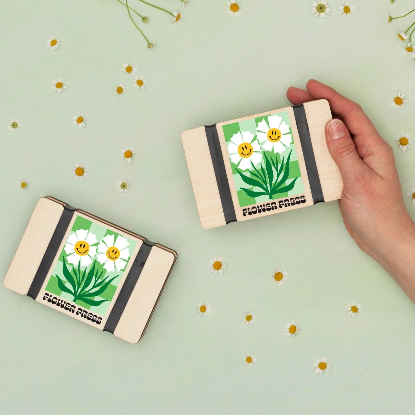 Mini Flower Press with Smiley Flowers