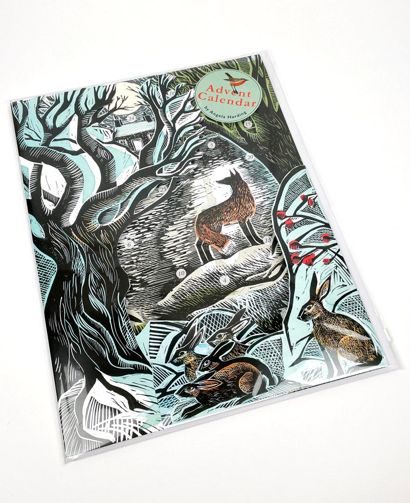 Midnight Fox Freestanding Advent Calendar