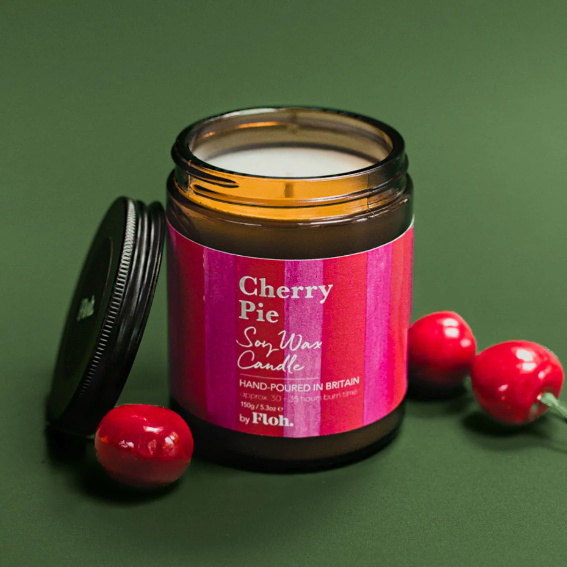 Cherry Pie Apothecary Candle by Floh.