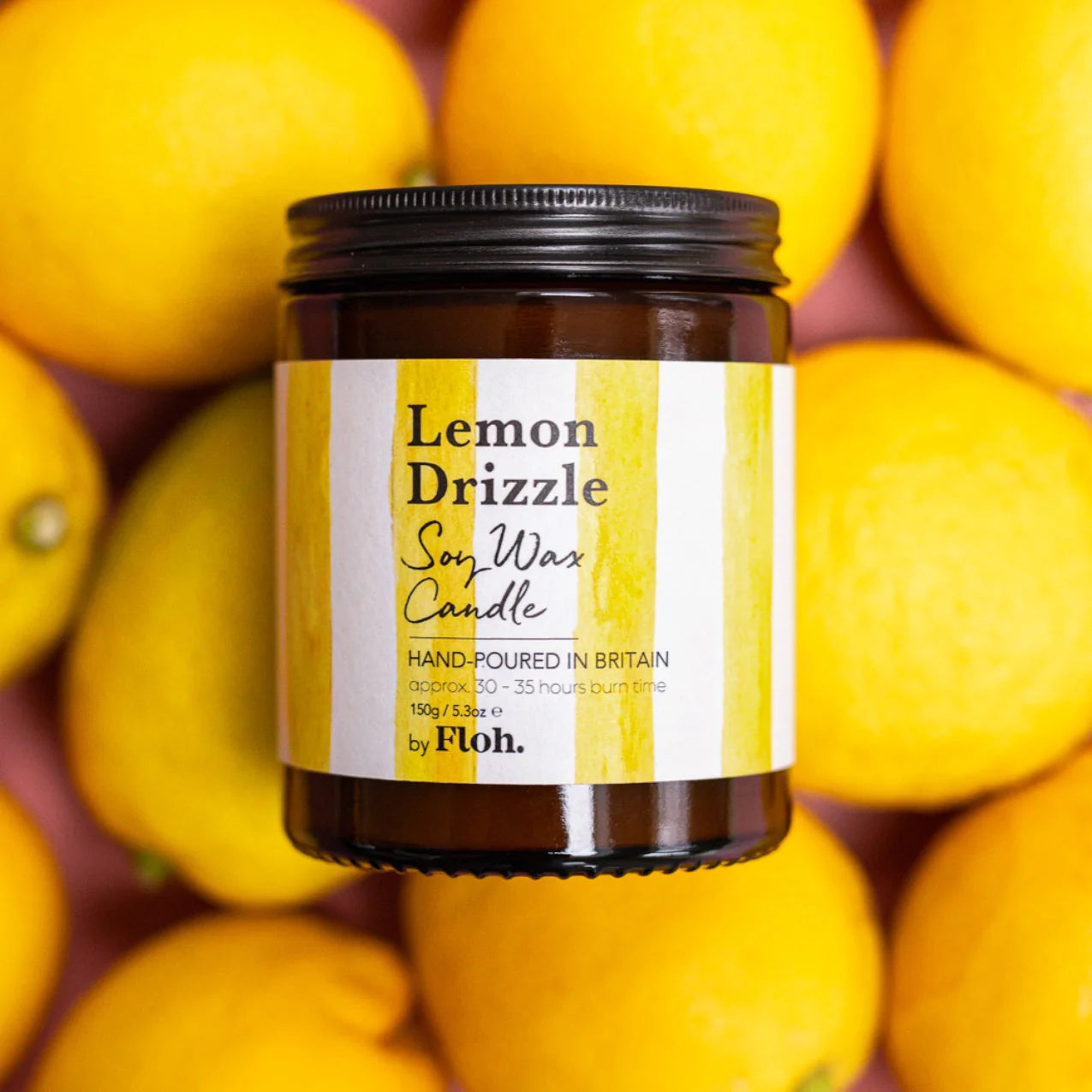 Lemon Drizzle Apothecary Candle by Floh.