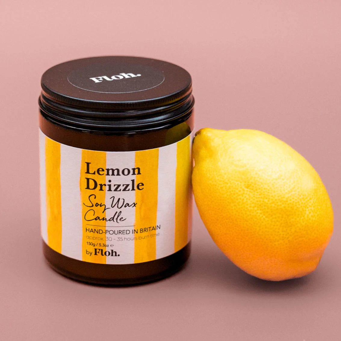 Lemon Drizzle Apothecary Candle by Floh.
