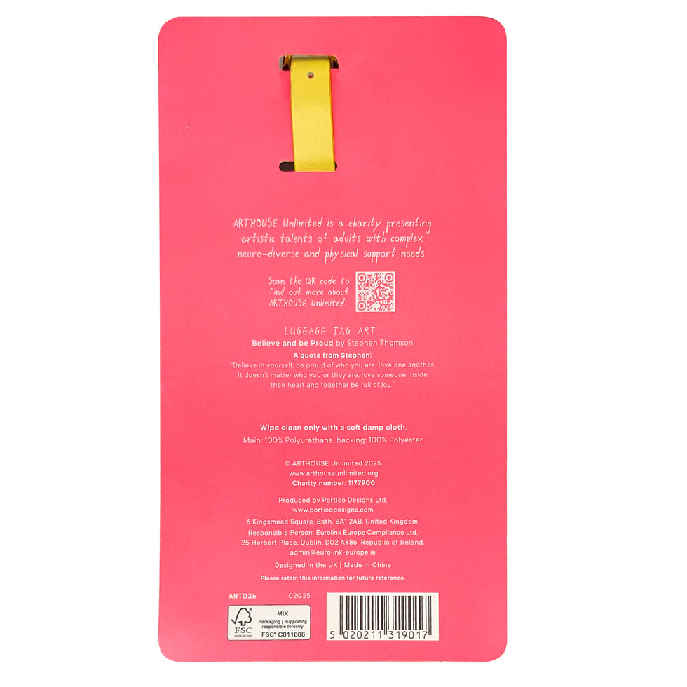 Believe and Be Proud Luggage Tag
