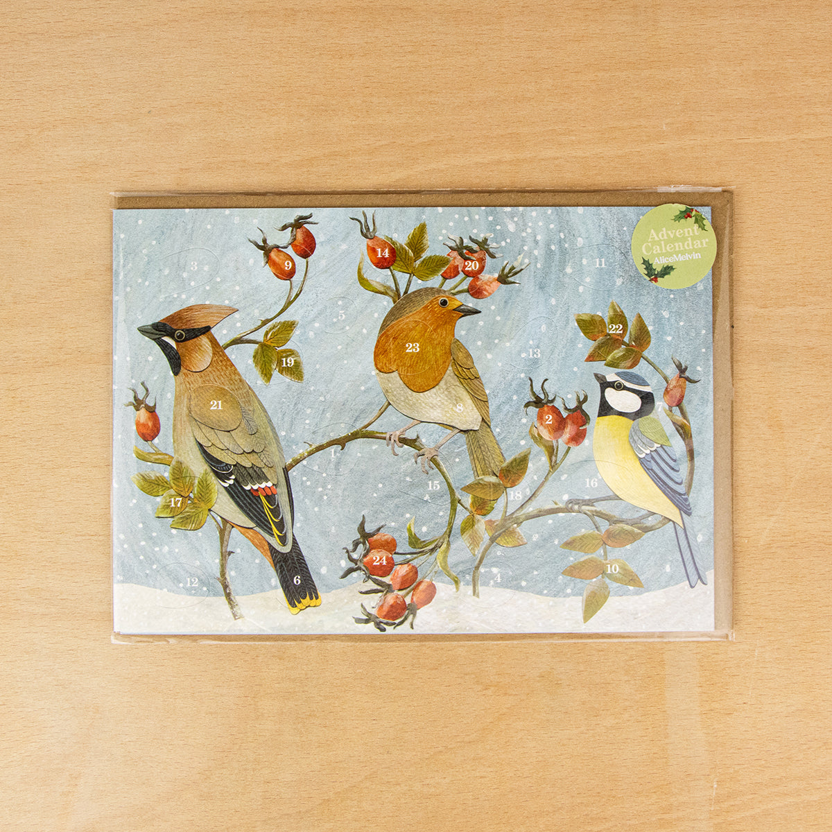 Winter Hedgerow Mini Advent Card