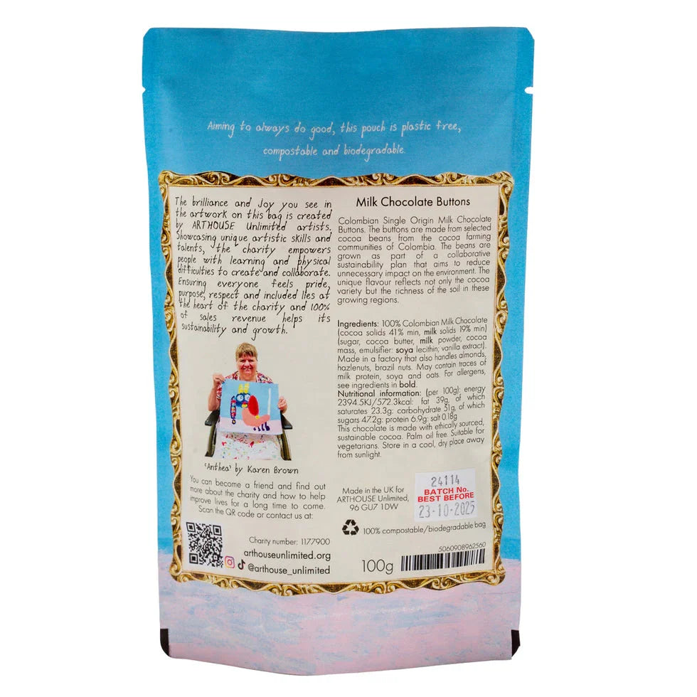 Arthouse Unlimited - Anthea, Milk Chocolate Buttons