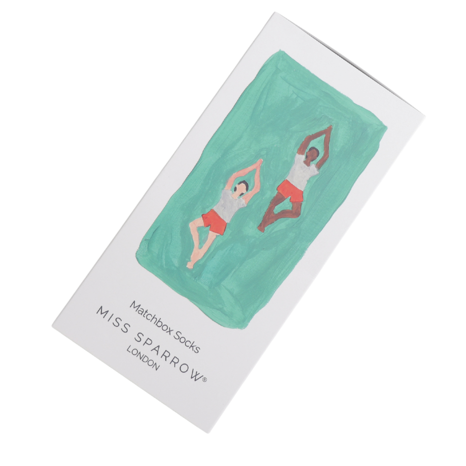 Women’s Matchbox Socks Yoga Poses - MIss Sparrow