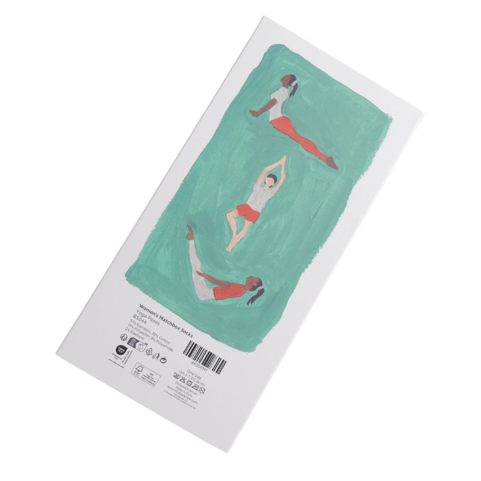 Women’s Matchbox Socks Yoga Poses - MIss Sparrow