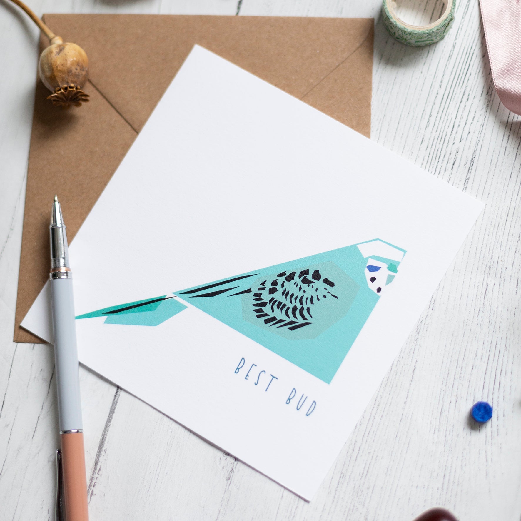 Best Bud - Twenty Birds Greetings Card