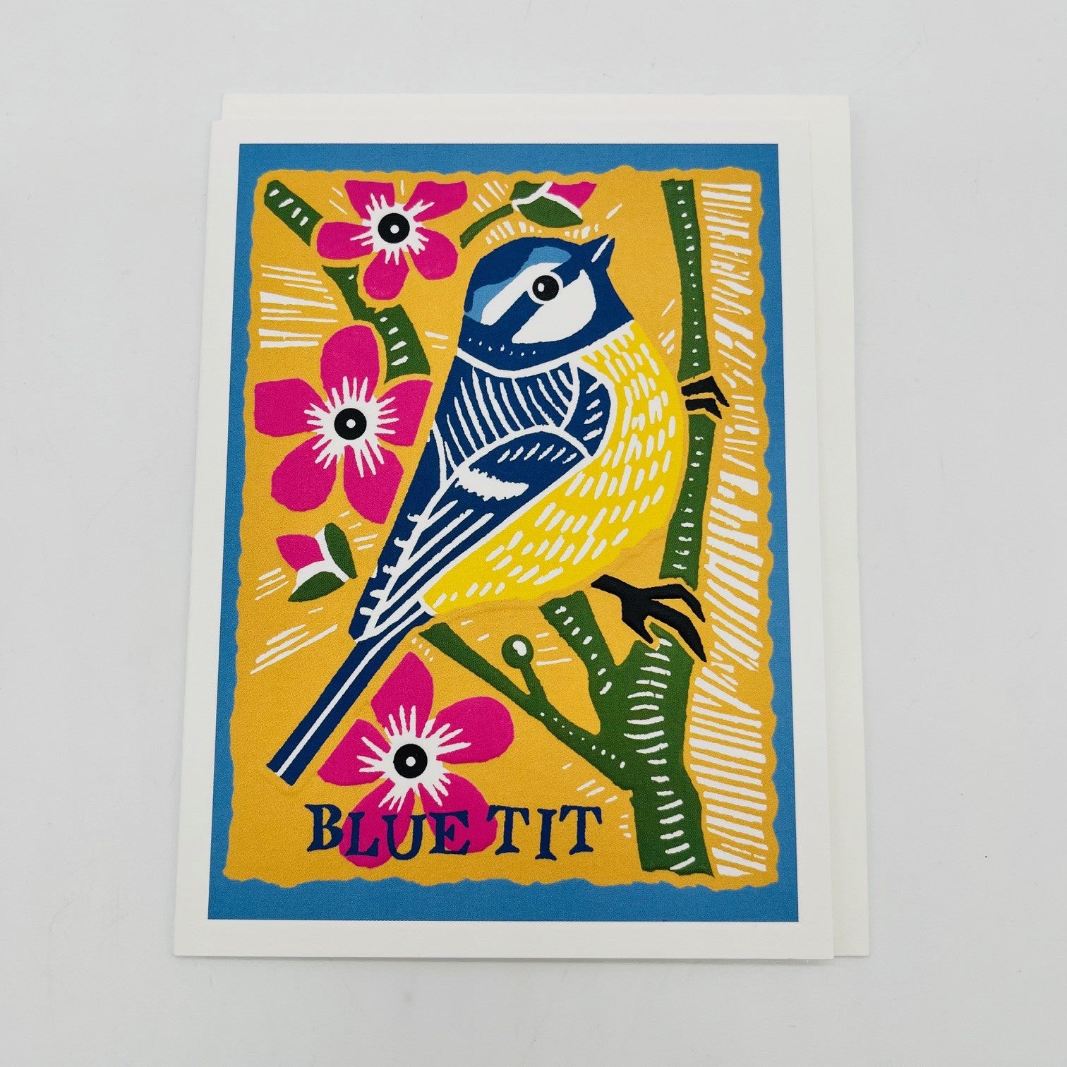 The Art File - Songbird Blue Tit Card