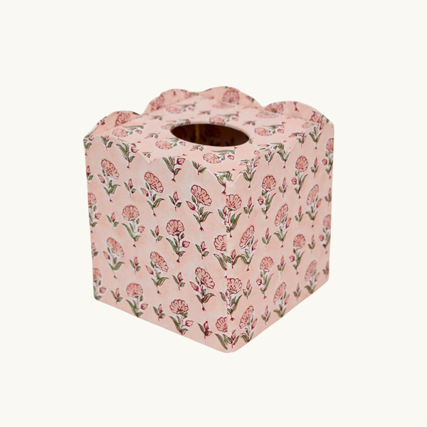 Paper Mirchi - Tissue Box Blush Ditsy Floral