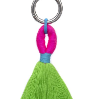 Tassel Bag Charm - Lime Green
