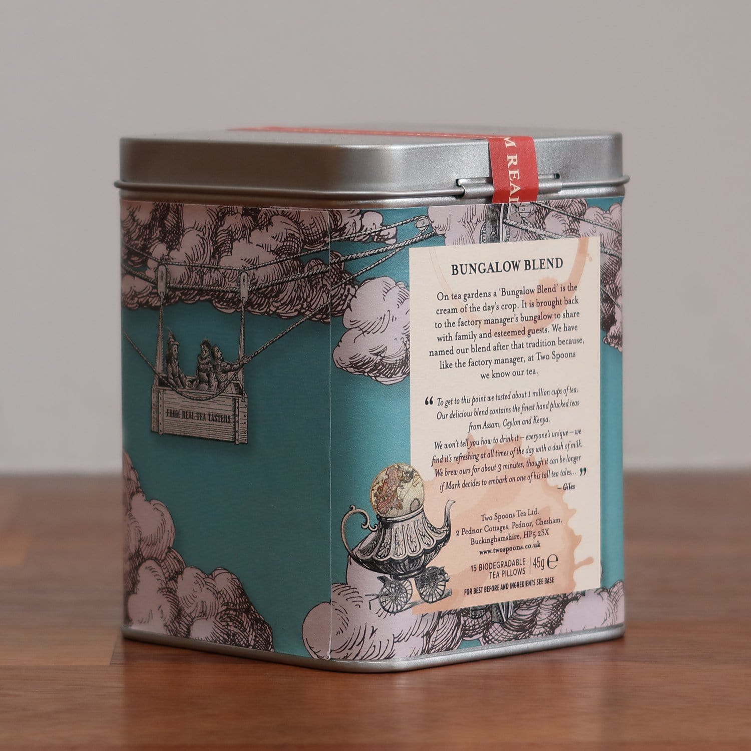 Tea Caddy - Bungalow Blend - Two Spoons