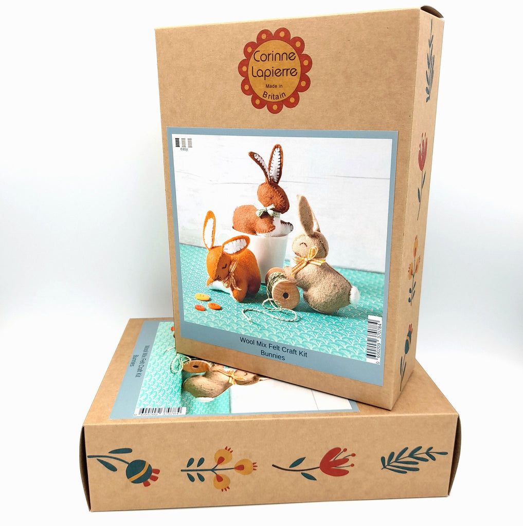 Bunnies Felt Craft Kit -Corrine Lapierre