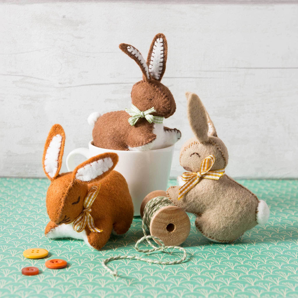 Bunnies Felt Craft Kit -Corrine Lapierre
