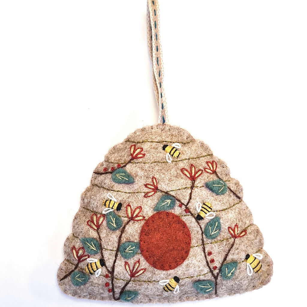 Embroidered Beehive Felt Craft Mini Kit -Corinne Lapiere