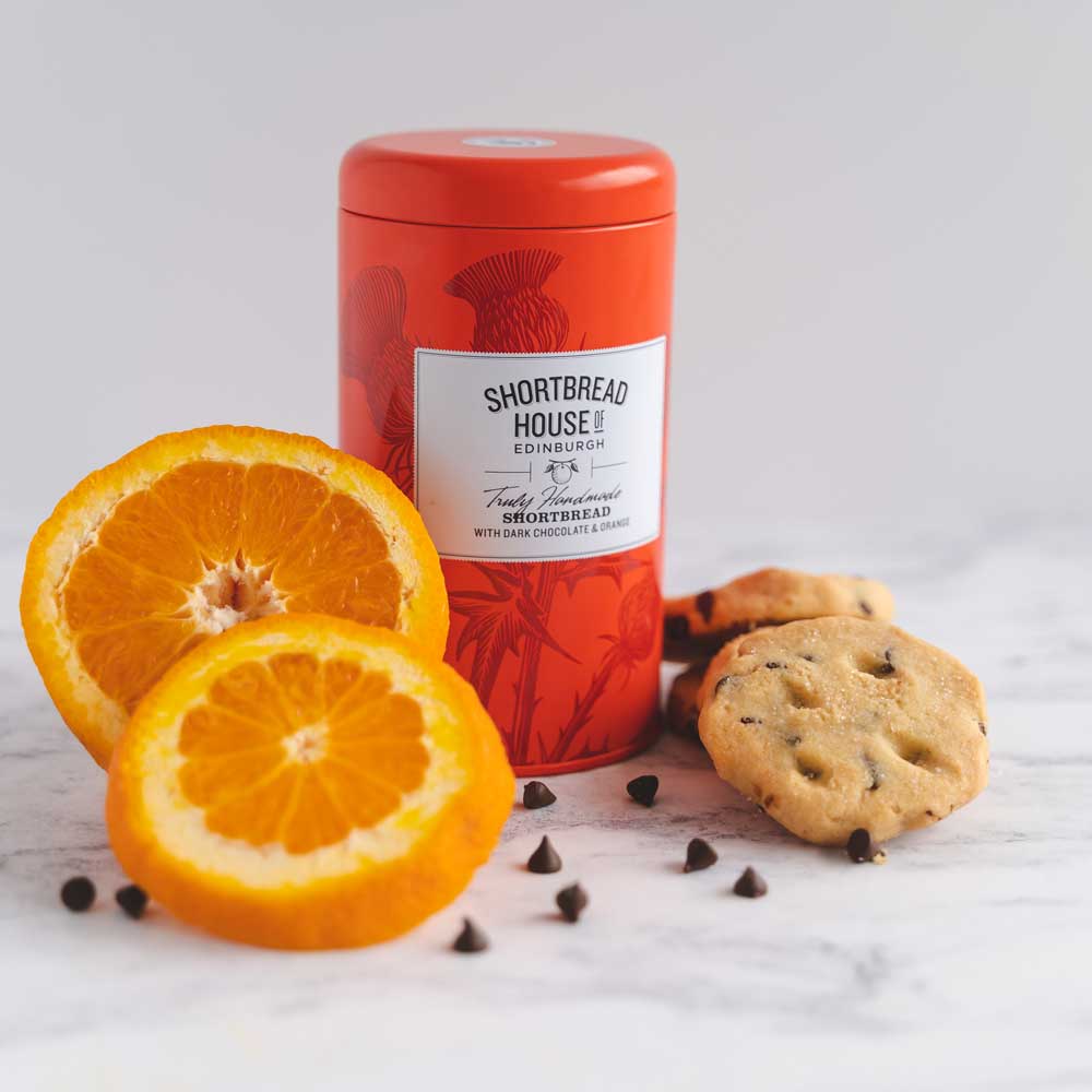 Truly Handmade Shortbread Biscuits with Chocolate & Orange - 140g