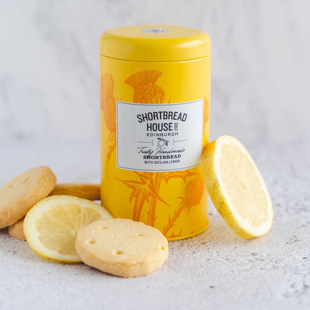 Truly Handmade Shortbread Biscuits with Mediterranean Lemon -140g