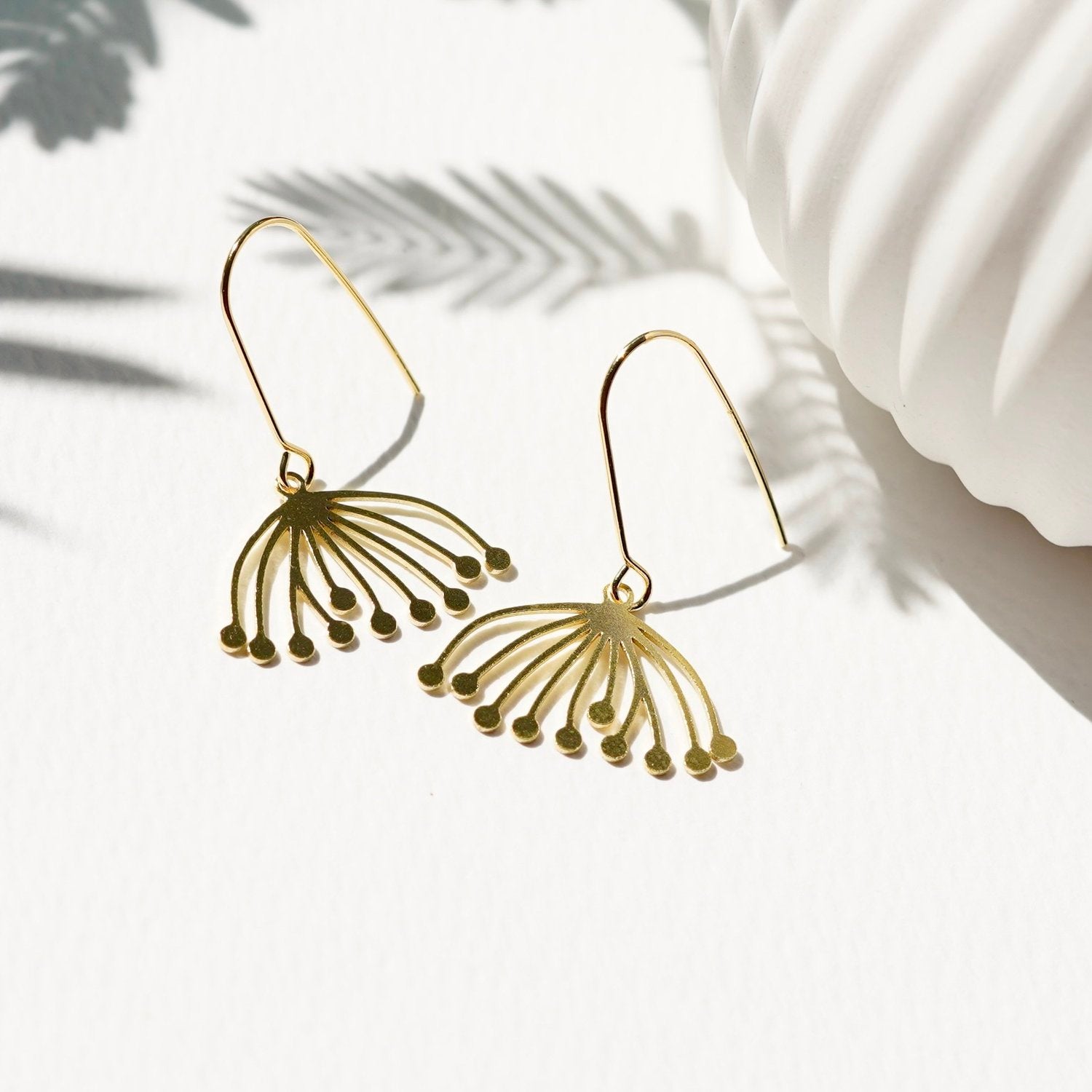 Botanical Small Dandelion Earrings