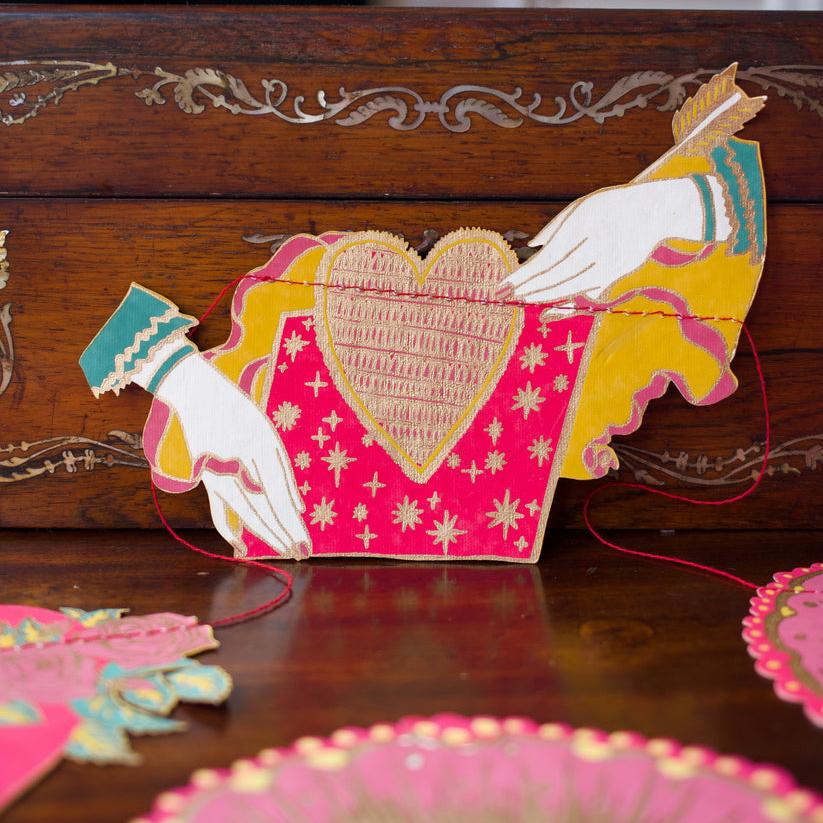 Hearts Sewn Garland