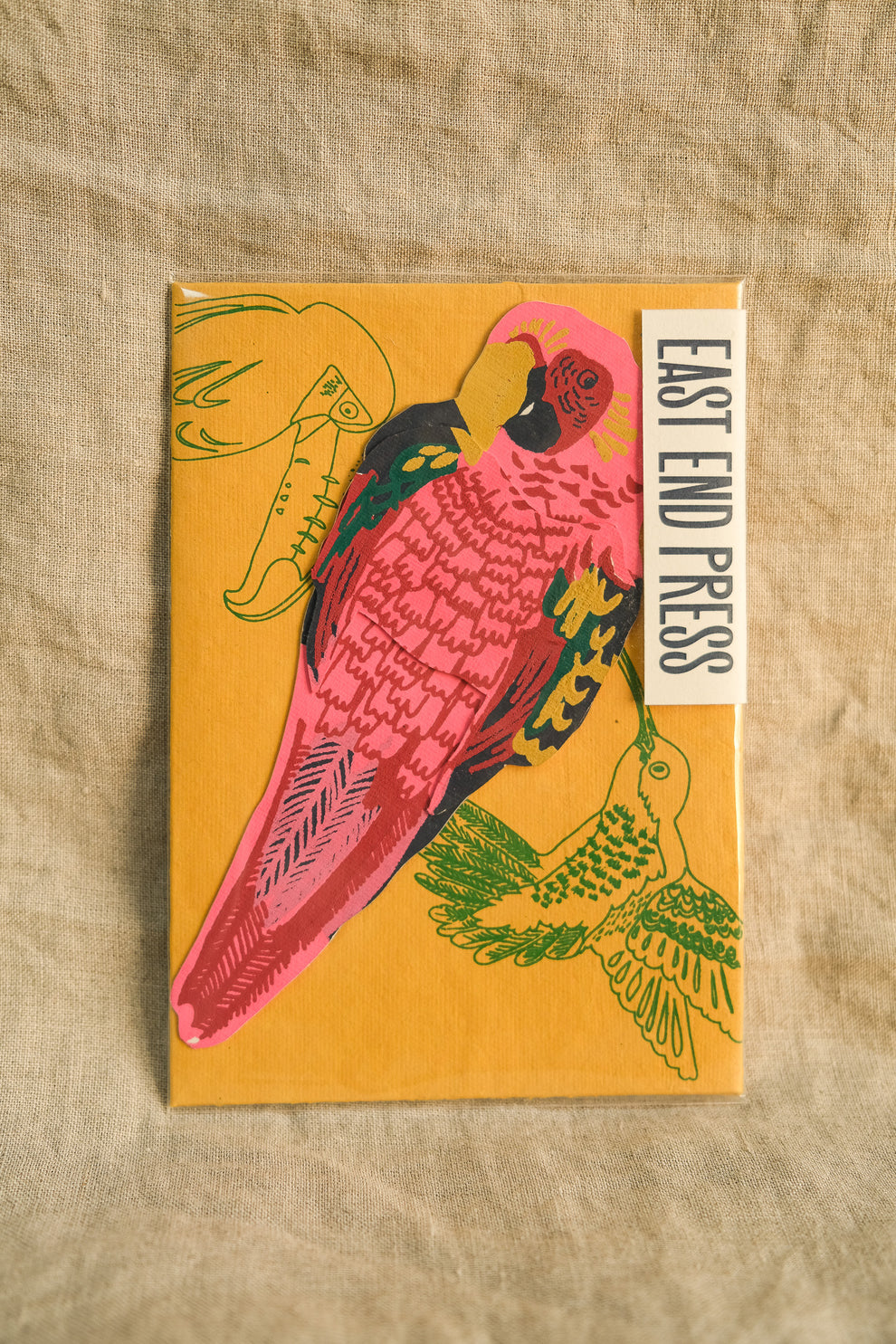 East End Press - Parrot Greeting Card