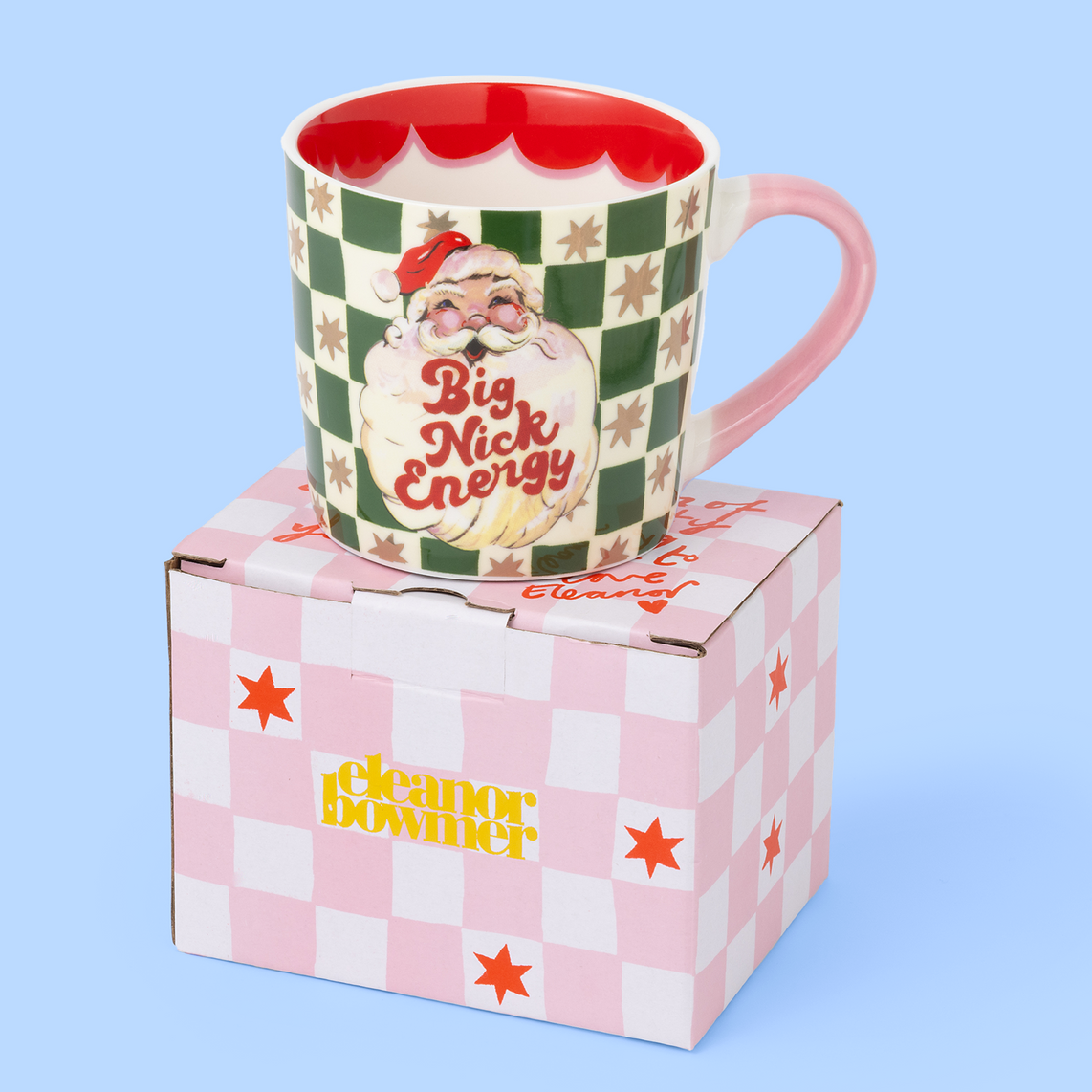 Big Nick Energy Checkerboard Mug