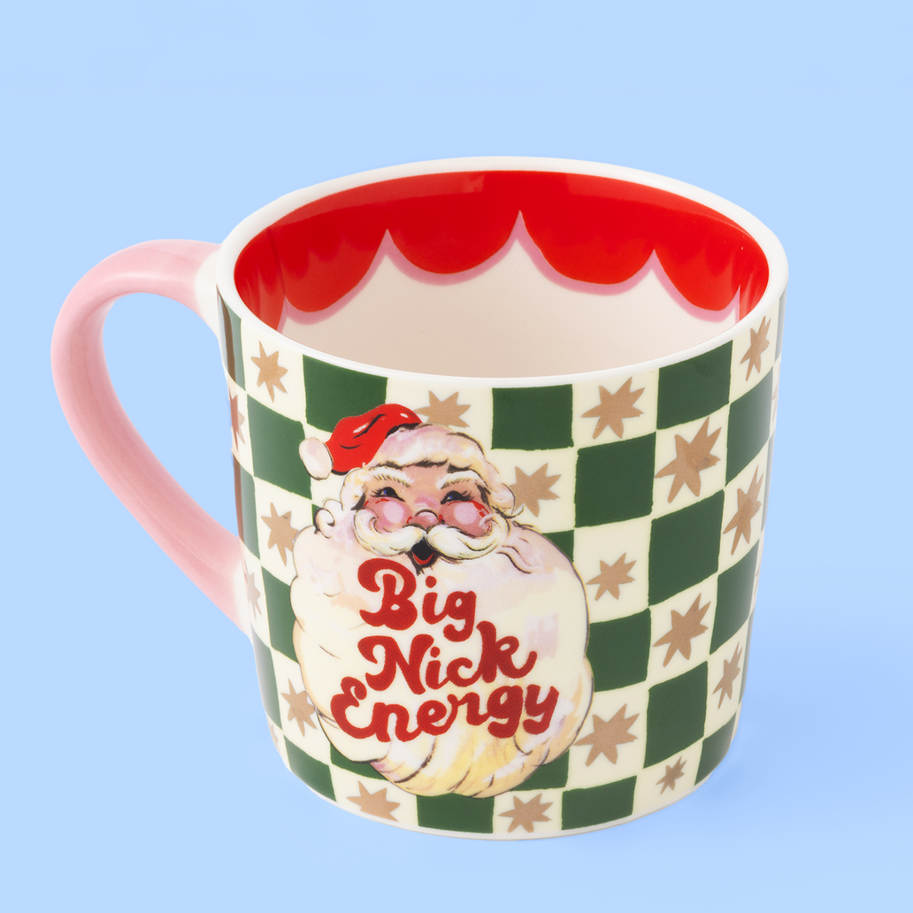 Big Nick Energy Checkerboard Mug