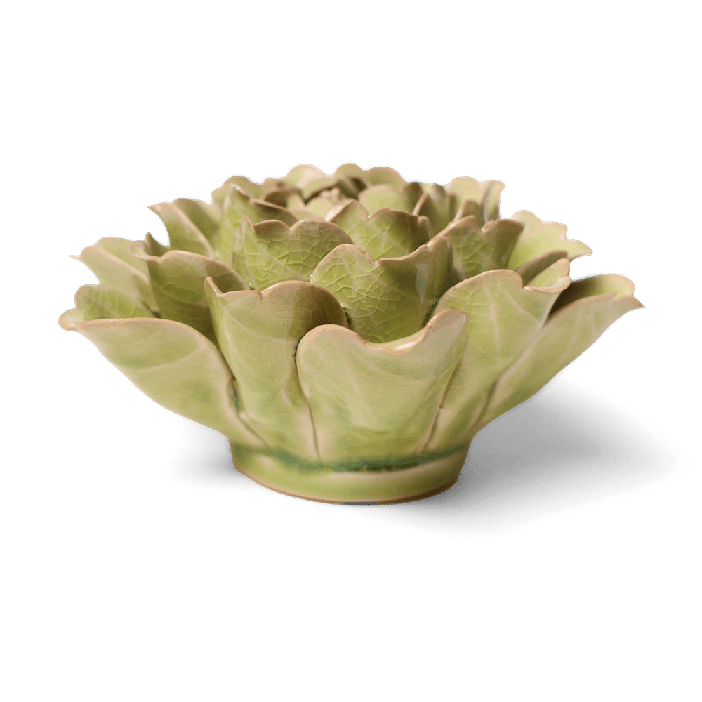 English Garden Ceramic Flower Green Tree Peony