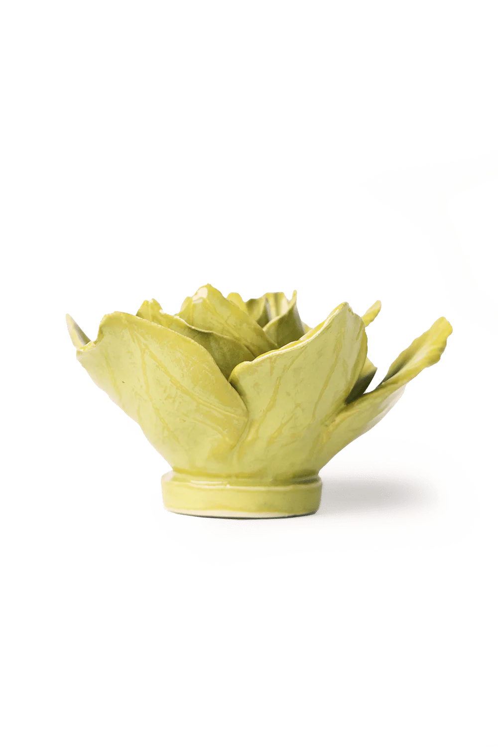 Ceramic Flower Wall Art Chartreuse Gladiolus