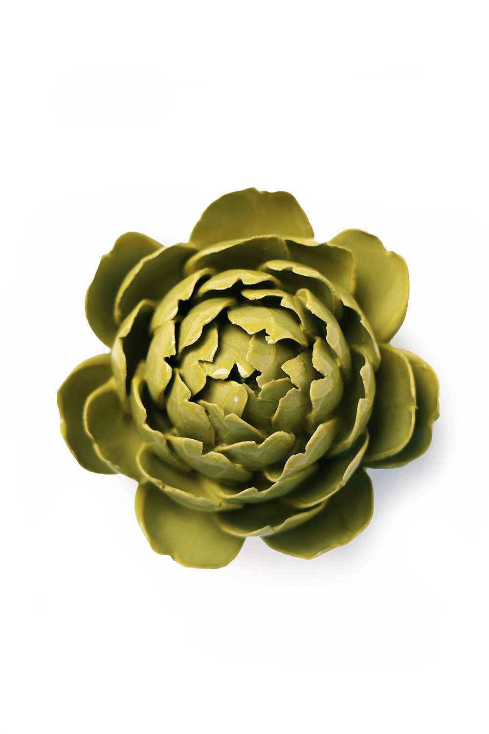Ceramic Flower Wall Art Chartreuse Queen Protea